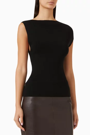 Asymmetrical Top in Knit