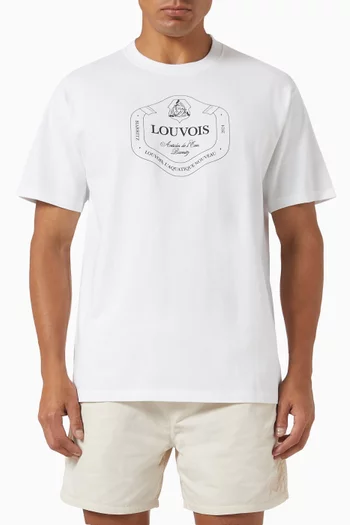 Champagne Crest T-shirt in Cotton