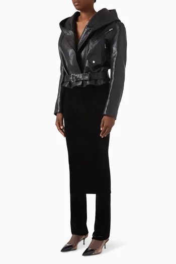 بنطال تنورة جيرسيه مخملي