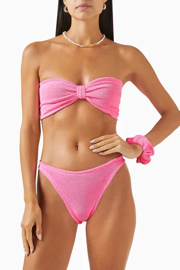 طقم بيكيني جين بتصميم باندو نايلون مطاطي