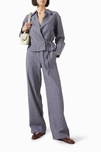 Pull-on Pants in Viscose-blend