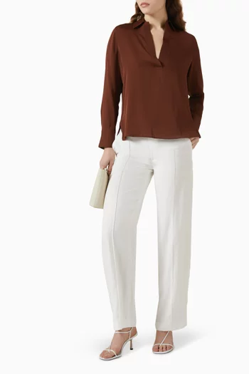 Double-waistband Drawstring Pants