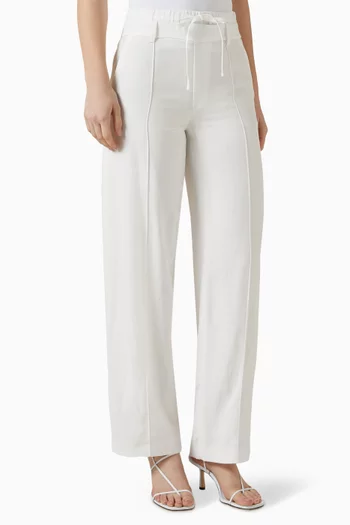 Double-waistband Drawstring Pants