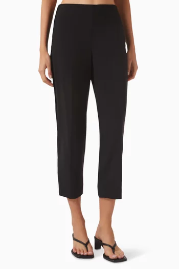 Velvet-trim Pants