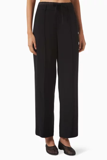 Double Waistband Drawstring Pants