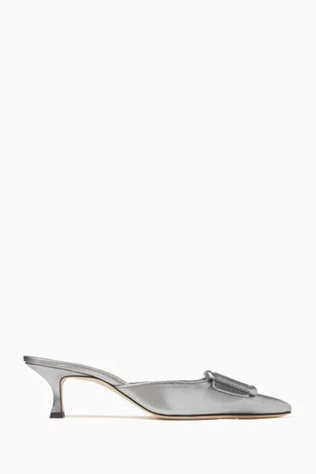 Maysale 50 Mules in Metallic Cotton