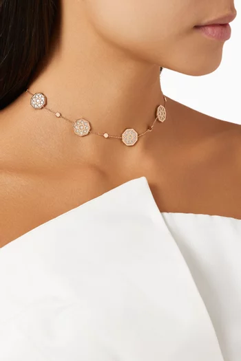 Mini Classic Turath Mother-of-Pearl Choker in 18kt Rose Gold