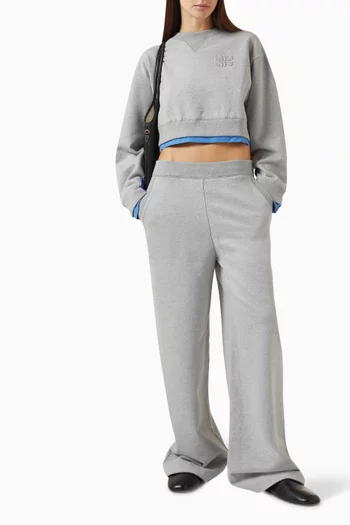 Boxy Sweatshirt in Cotton