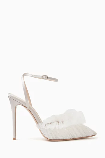 Franca 105 Pumps in Satin and Tulle