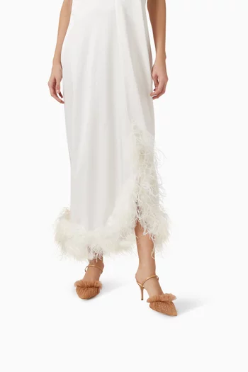 Franca 75 Mules in Satin and Tulle