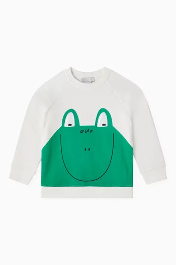 Frog Sweatshirt in Organic Cotton