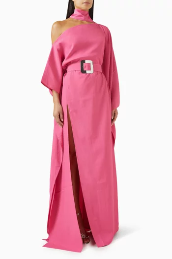 Taylor Scarf Kaftan in Crepe Cady