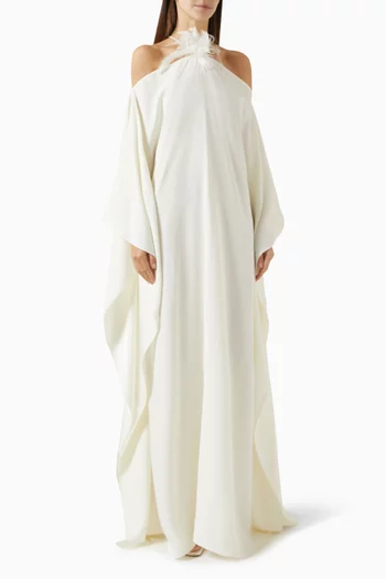 Sza Sza Garden Kaftan in Crepe Cady