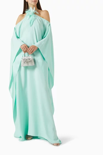Sza Sza Garden Kaftan in Crepe Cady