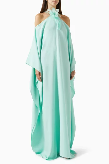 Sza Sza Garden Kaftan in Crepe Cady