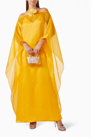 Sza Sza Fantasma Kaftan in Crepe Cady