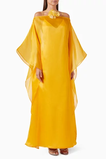 Sza Sza Fantasma Kaftan in Crepe Cady