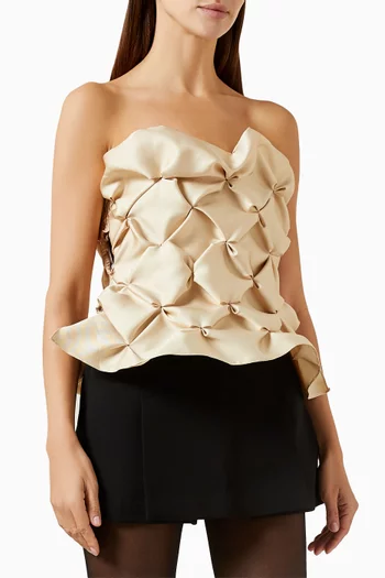 Twilight Top in Mikado Satin