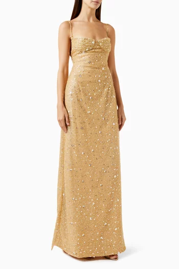 Mirror Sequin-embellished Gown in Tulle