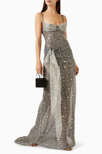 Mirror Sequin-embellished Gown in Tulle