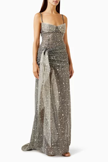 Mirror Sequin-embellished Gown in Tulle