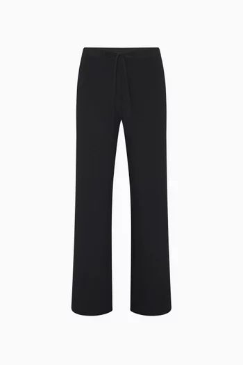 Cotton Jersey Straight-leg Pants