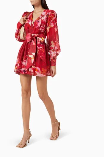 Tuhi Mini Dress in Cotton-blend