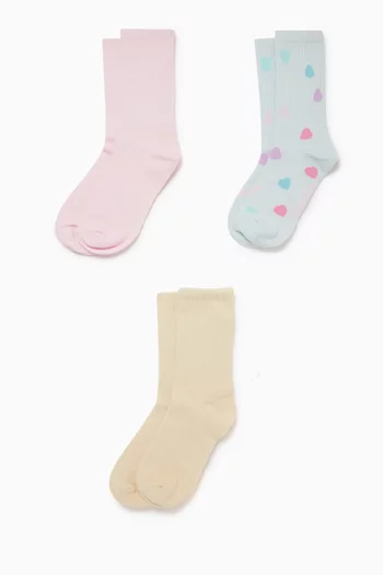Sport Crew Socks, Set of 3