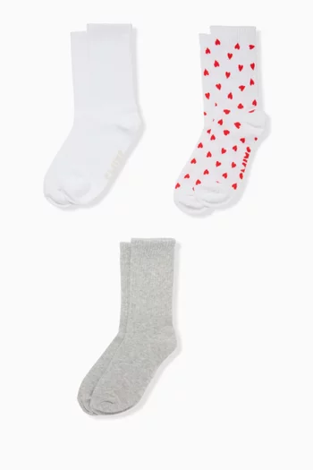 Sport Crew Socks, Set of 3