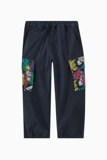 Robot Cargo Pants in Cotton Jersey