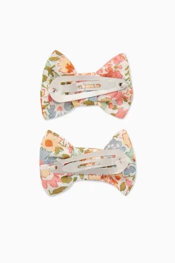 Hair Bow Clips in Cotton