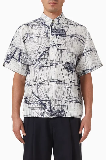 Printed Shirt in Silk