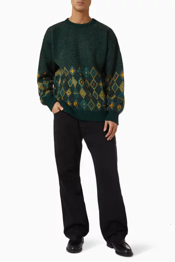 Marrakesh Crewneck Sweater in Wool-blend
