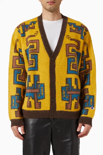x Angelo Baque Cusco Cardigan in Wool-blend