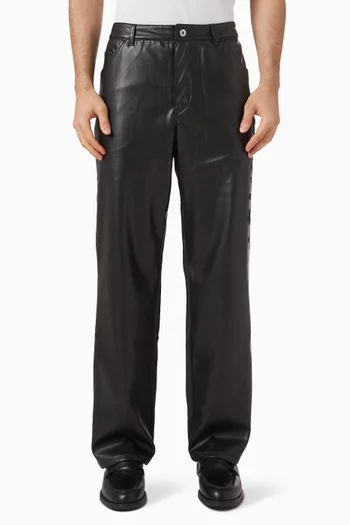 x Angelo Baque Charro Pants in Faux Leather
