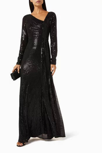 Sequin-embellished Gown