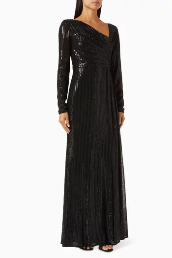 Sequin-embellished Gown