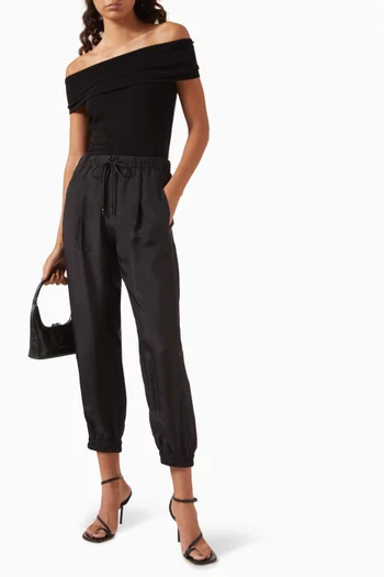 Abetaia Sweatpants in Silk Habotai