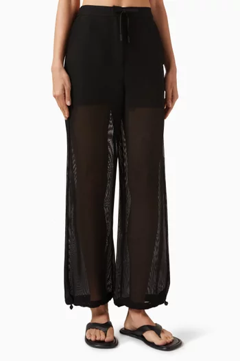 Straight-leg Pants in Mesh