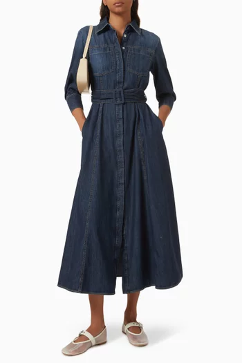 Tartufo Shirt Dress in Denim