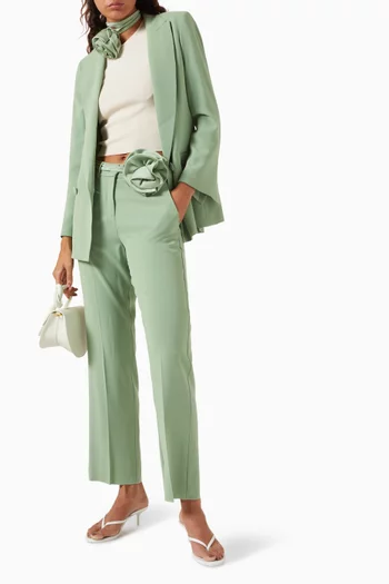 Lello Straight-leg Pants in Crepe