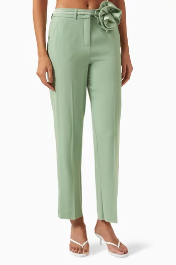 Lello Straight-leg Pants in Crepe