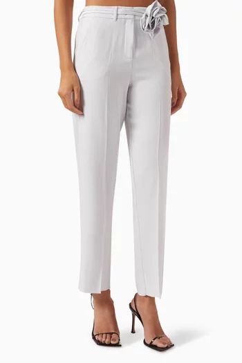 Lello Straight-leg Pants in Crepe