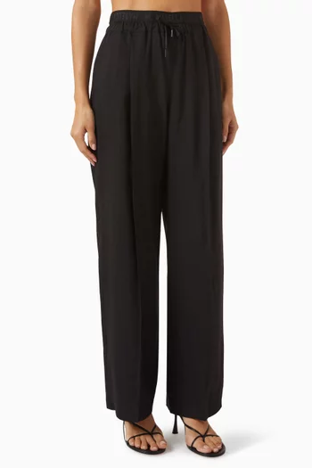 Fred Straight Pants in Viscose & Linen