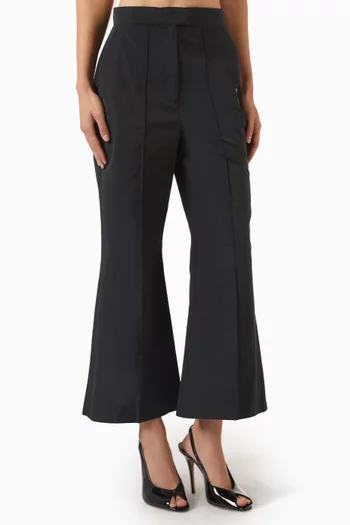 Dorina Flared Pants in Taffeta