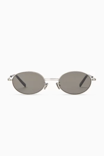 Oval Sunglasses in Recycled Steel