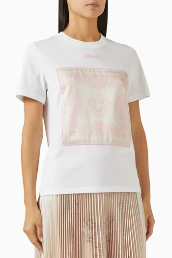 Des Dieux Barocco Foulard T-shirt in Cotton-jersey