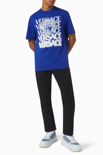 Medusa Medallion-print T-shirt in Cotton-jersey