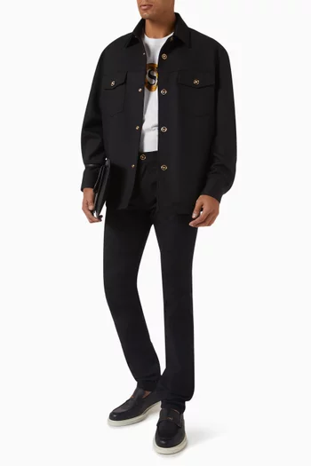 Cavalry Overshirt Jacket in Wool