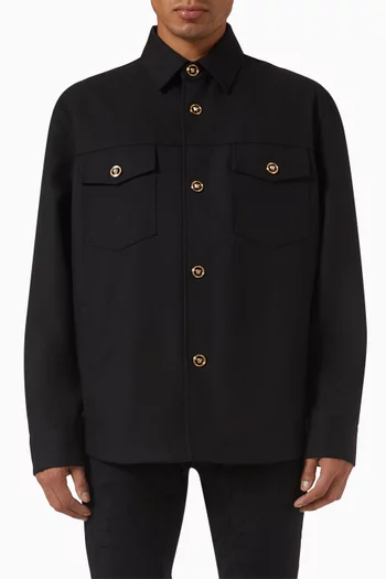 Cavalry Overshirt Jacket in Wool